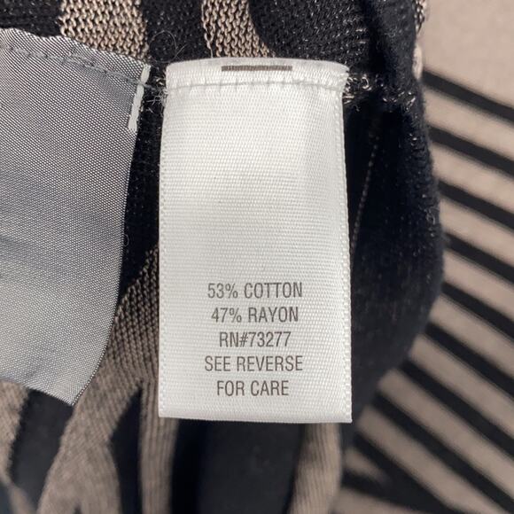 Dana Buchman Women's Brown & Black Stripe Lightweight Sweater Size Medium - Picture 9 of 10